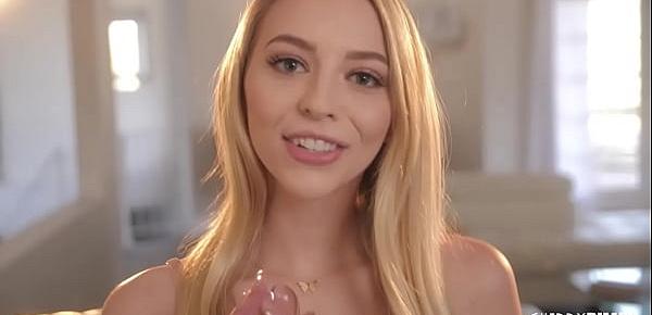  Hot Petite Blonde Teen Loves Masturbating Her Shaved Pussy With Glass Dildo